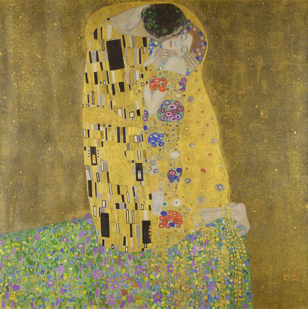 Густав Климт. «Поцелуй»