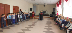 Мирненскую библиотеку посетили первоклассники