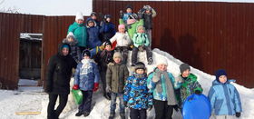 Зимние забавы в Есаульской библиотеке