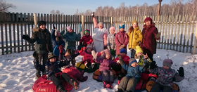Праздник снега и зимних видов спорта прошел в библиотеке д. Алишева