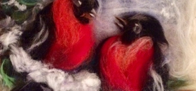 "Разумные птахи" из шерсти