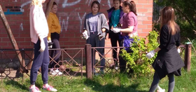 Акция по благоустройству поселка «От чистого села – к зеленой планете» 