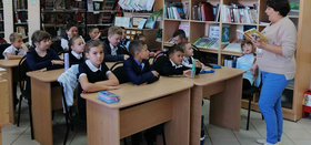 «Знакомство детей с творчеством писателя А.Н. Толстого»  в библиотеке поселка Мирный.