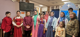 "Святки" в библиотеке п. Рощино