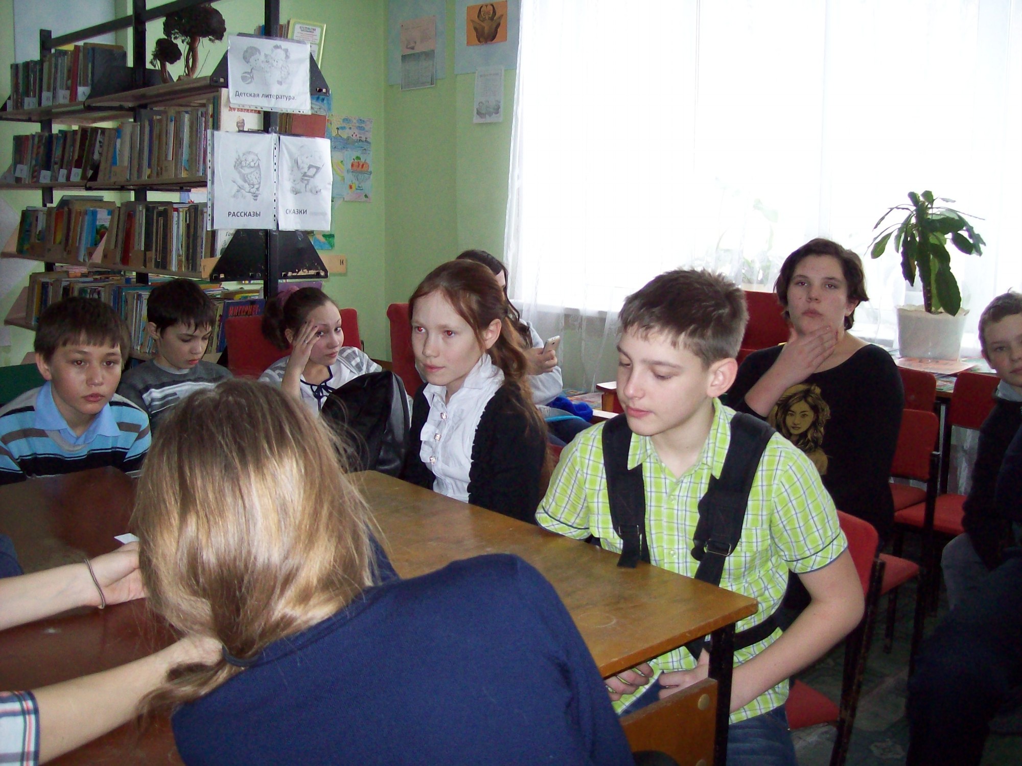 Касаргинская библиотека. Конкурс знатоков русского языка